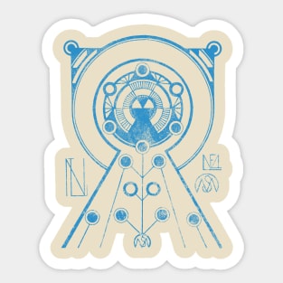 Alien Portal Science Fiction Art Sticker